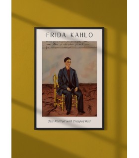 Affiche Frida Kahlo « Self-Portrait with Cropped Hair »