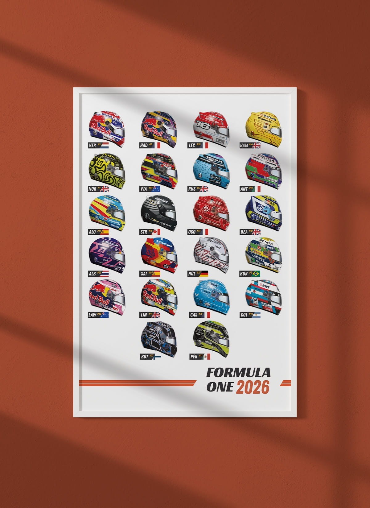 Affiche Championnat Formule 1 2026
