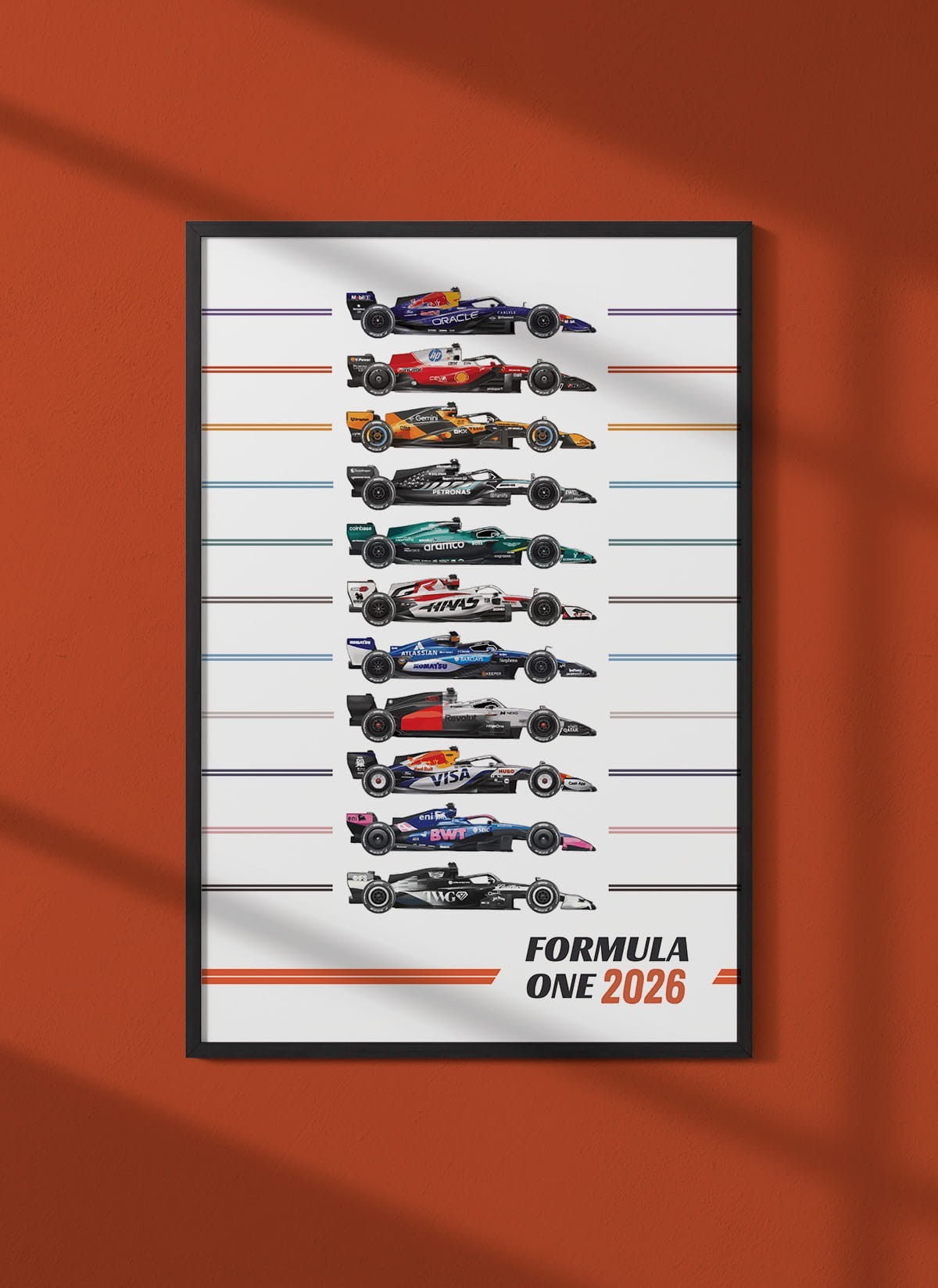Affiche Ecuries Formule 1 2026