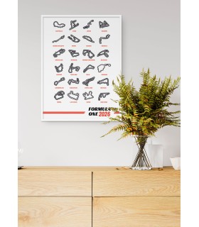 Affiche Circuits Formule 1 2026