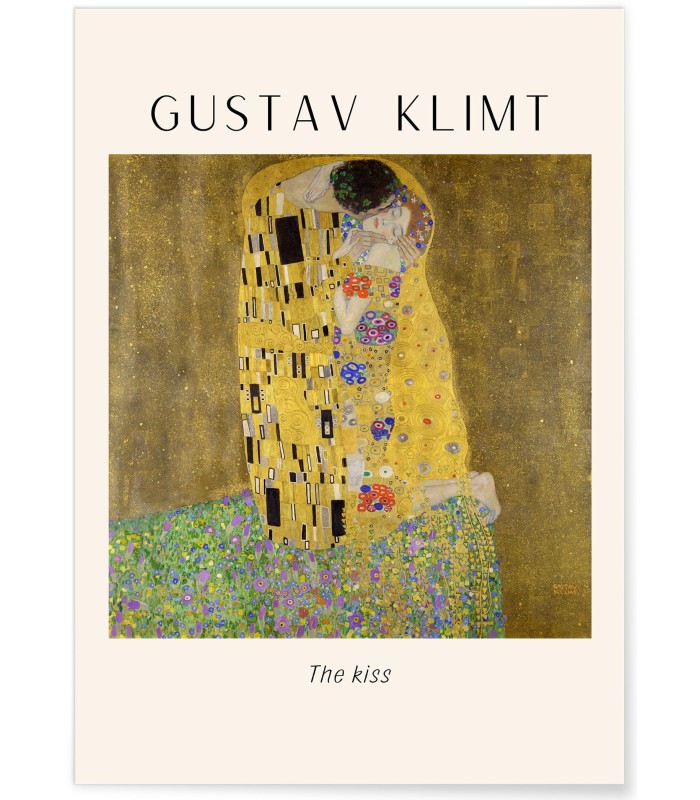 Affiche Gustav Klimt « The kiss »