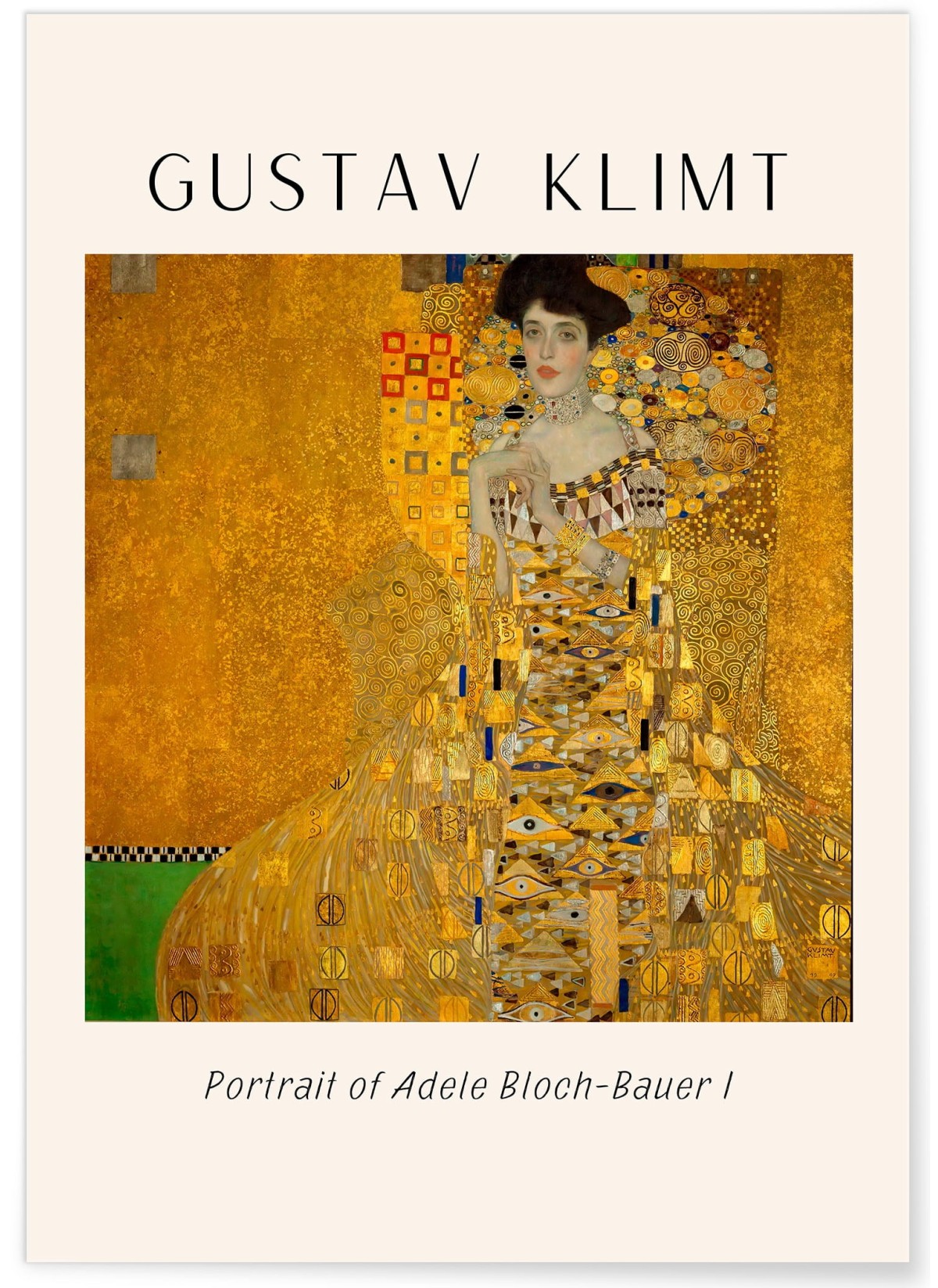 Affiche Gustav Klimt « Portrait of Adele Bloch-Bauer I »