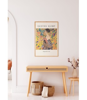 Affiche Gustav Klimt « Lady with a fan »