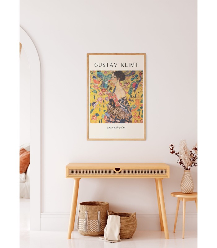 Affiche Gustav Klimt « Lady with a fan »