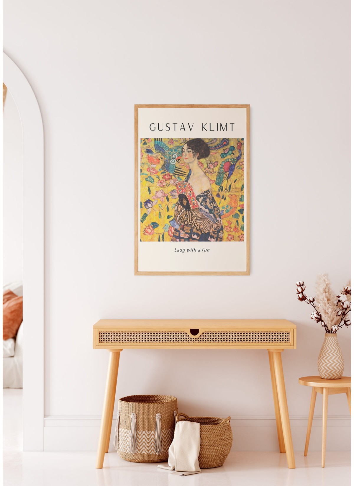 Affiche Gustav Klimt « Lady with a fan »
