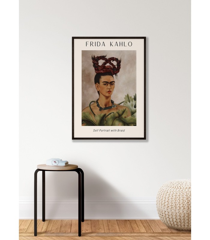 Affiche Frida Kahlo « Self Portrait with Braid »