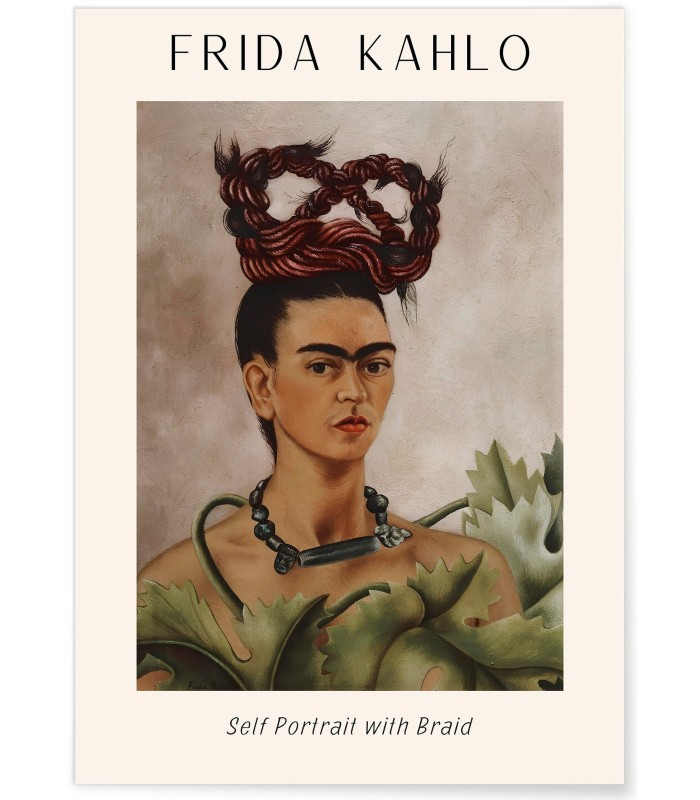 Affiche Frida Kahlo « Self Portrait with Braid »