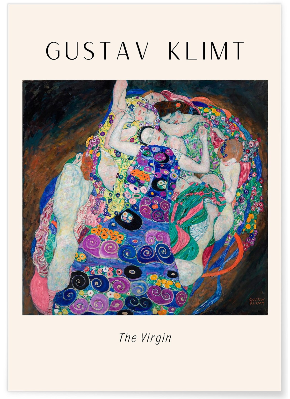Affiche Gustav Klimt « The Virgin »