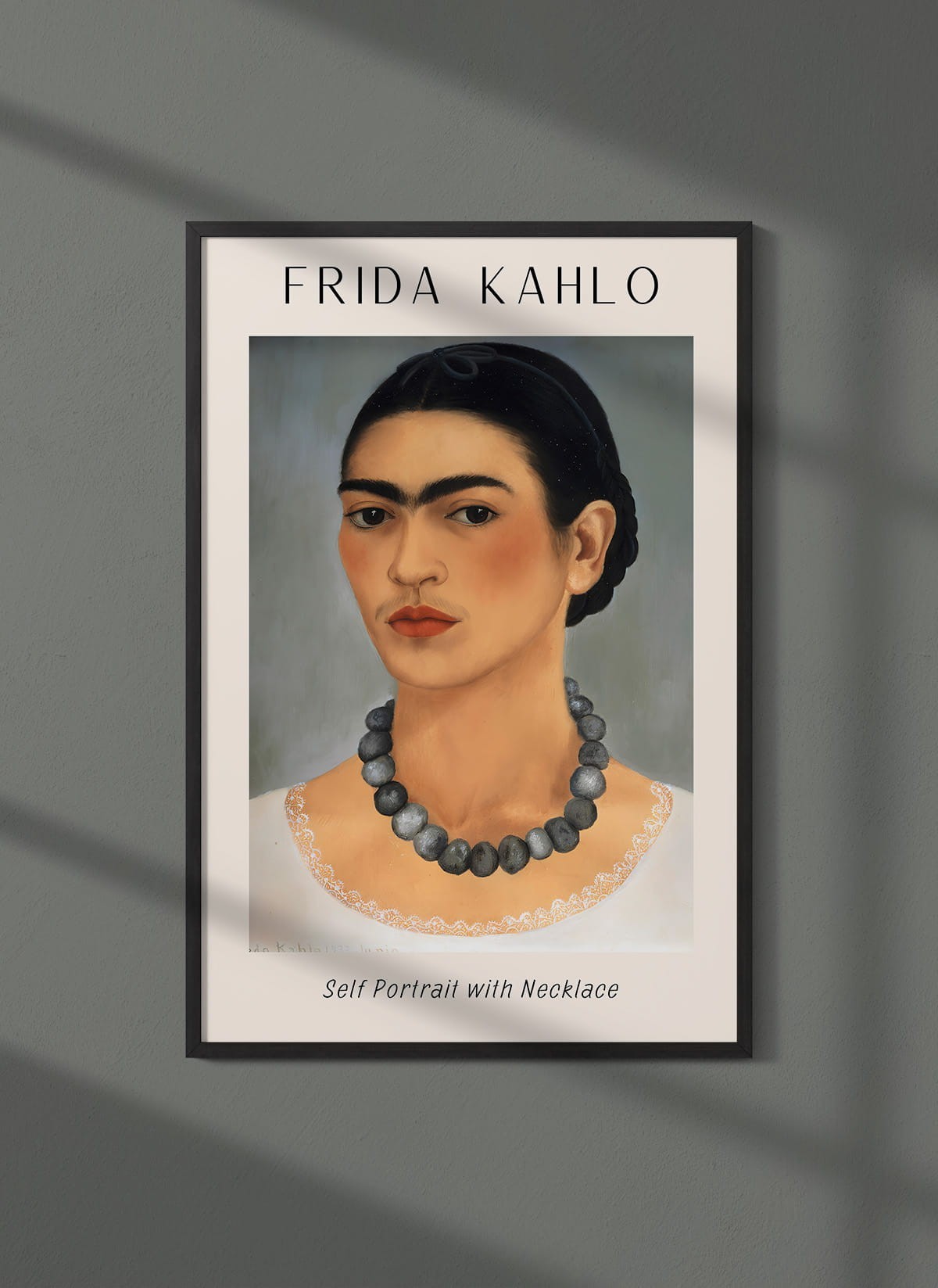 Affiche Frida Kahlo « Self Portrait with Necklace »