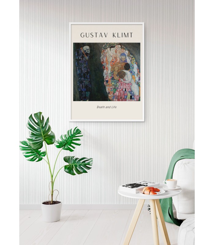 Affiche Gustav Klimt « Death and Life »