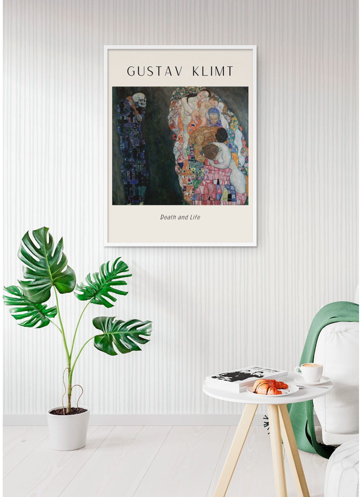 Affiche Gustav Klimt « Death and Life »