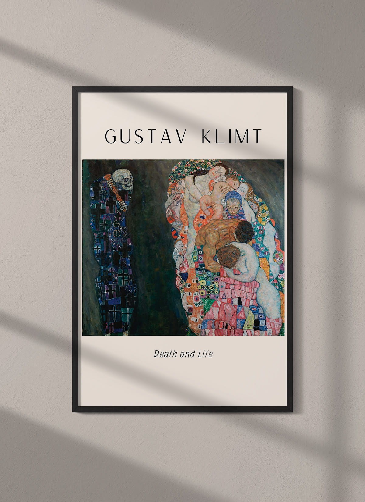 Affiche Gustav Klimt « Death and Life »