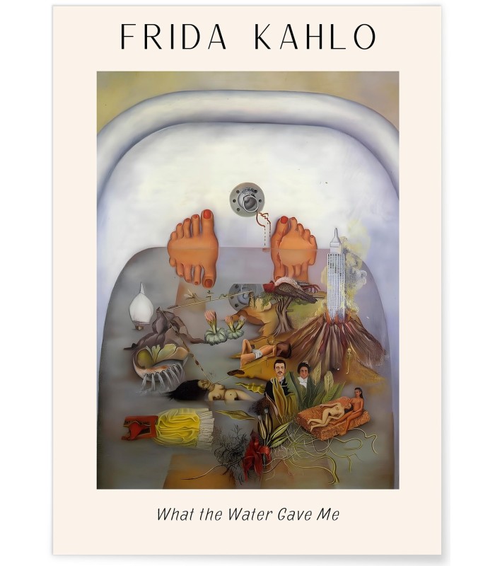 Affiche Frida Kahlo « What the Water Gave Me »