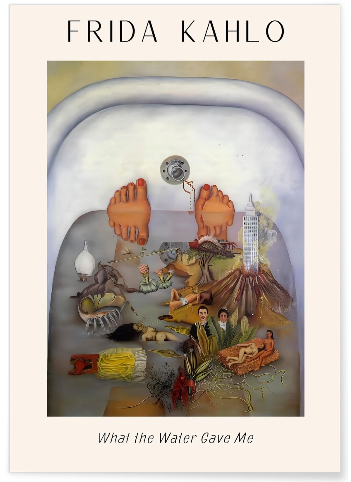 Affiche Frida Kahlo « What the Water Gave Me »