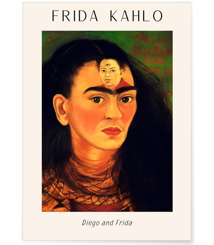 Affiche Frida Kahlo « Diego and Frida »