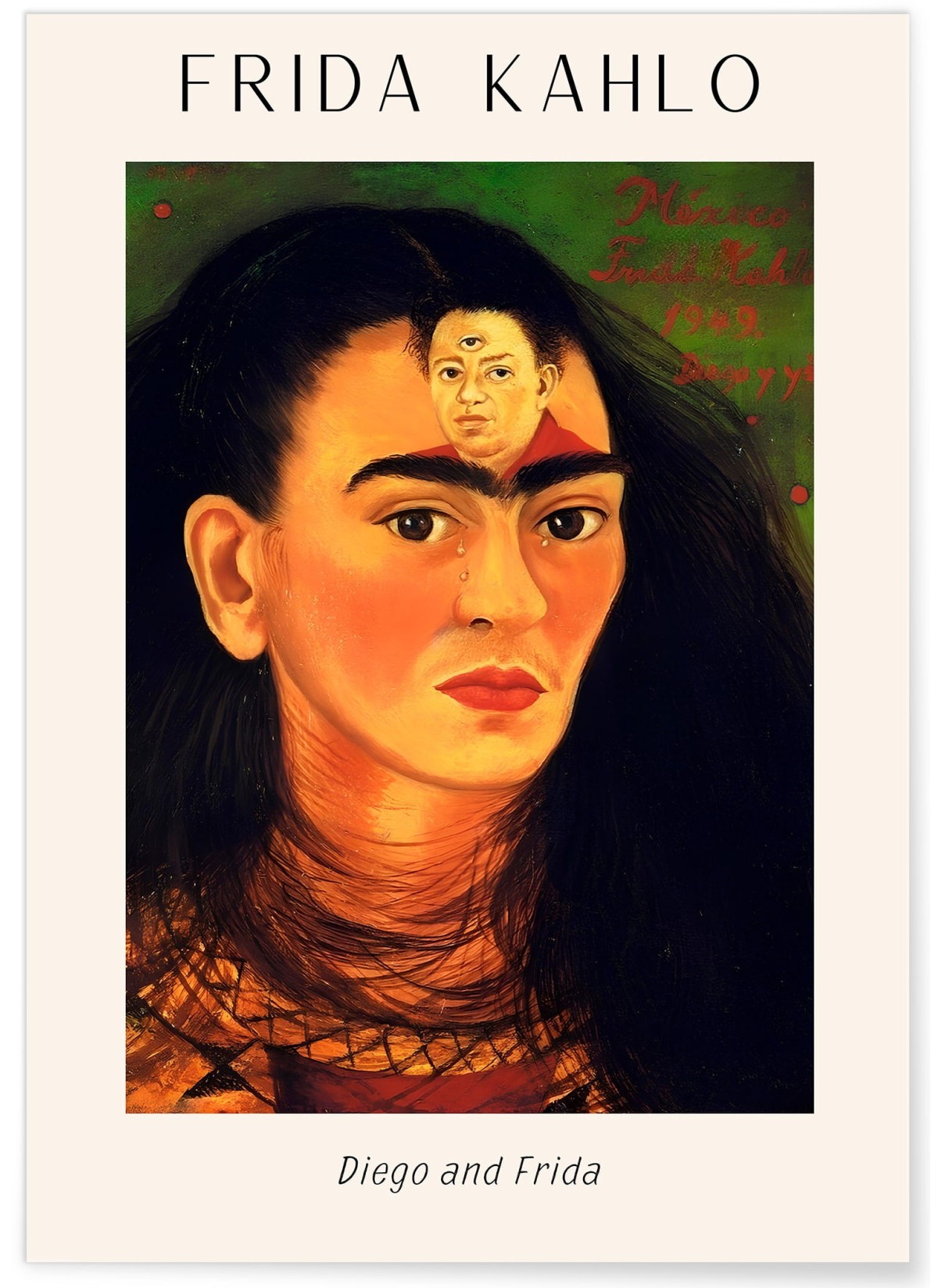 Affiche Frida Kahlo « Diego and Frida »