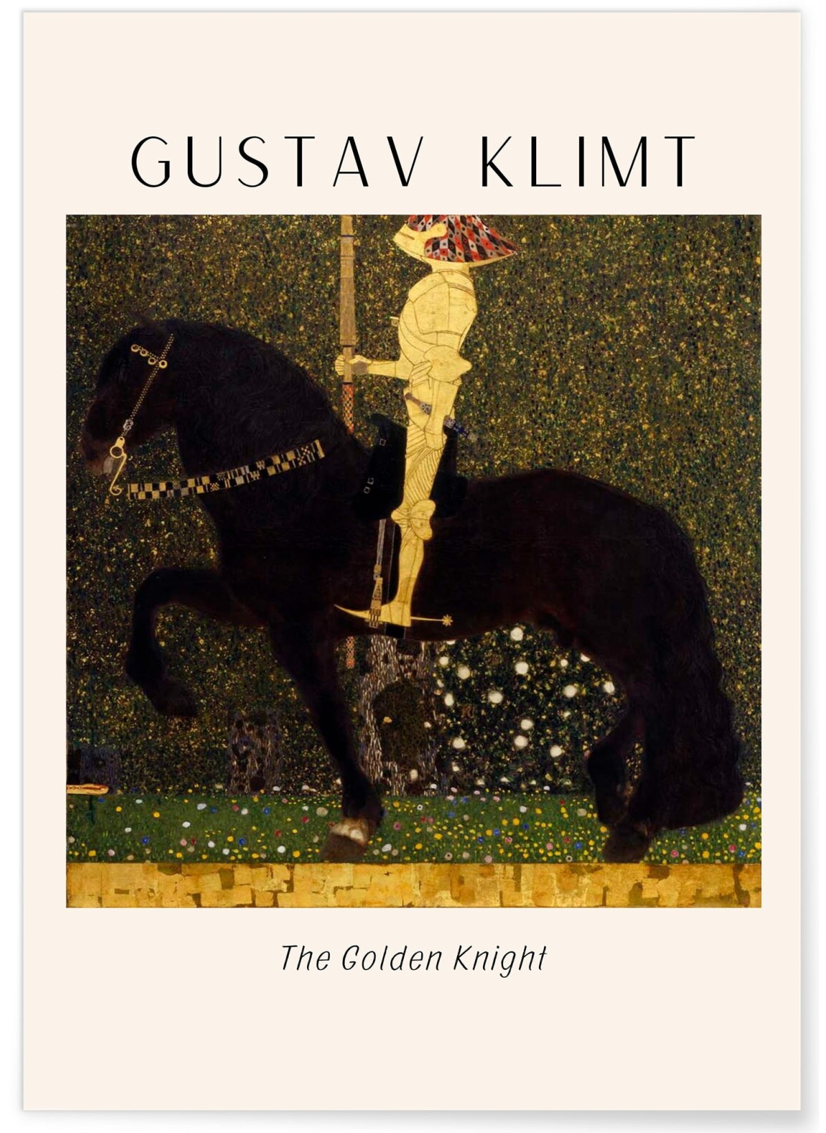 Affiche Gustav Klimt « The Golden Knight »