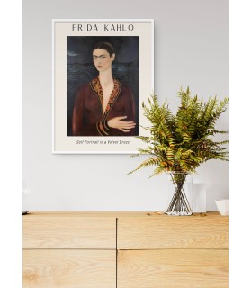 Affiche Frida Kahlo « Self Portrait in a Velvet Dress »