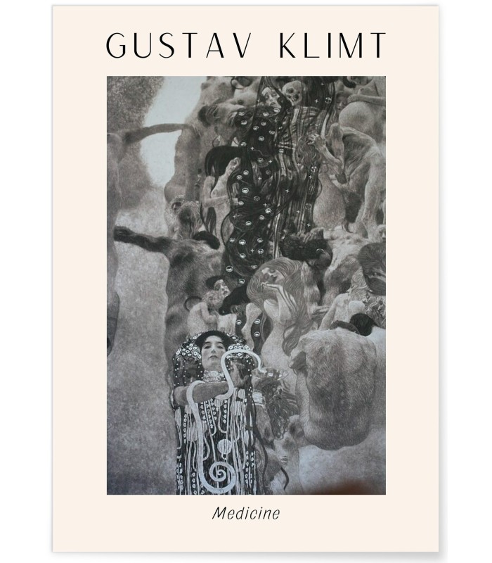 Affiche Gustav Klimt « Medicine »