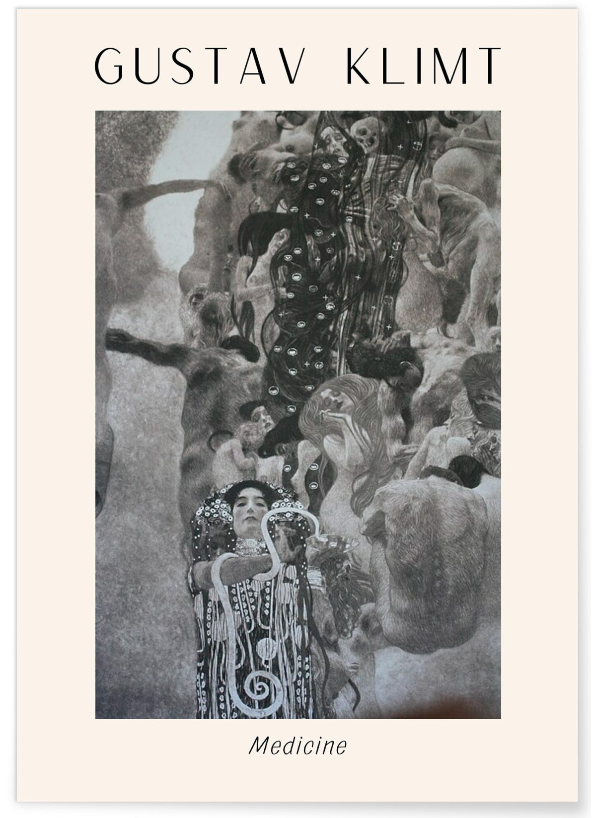 Affiche Gustav Klimt « Medicine »