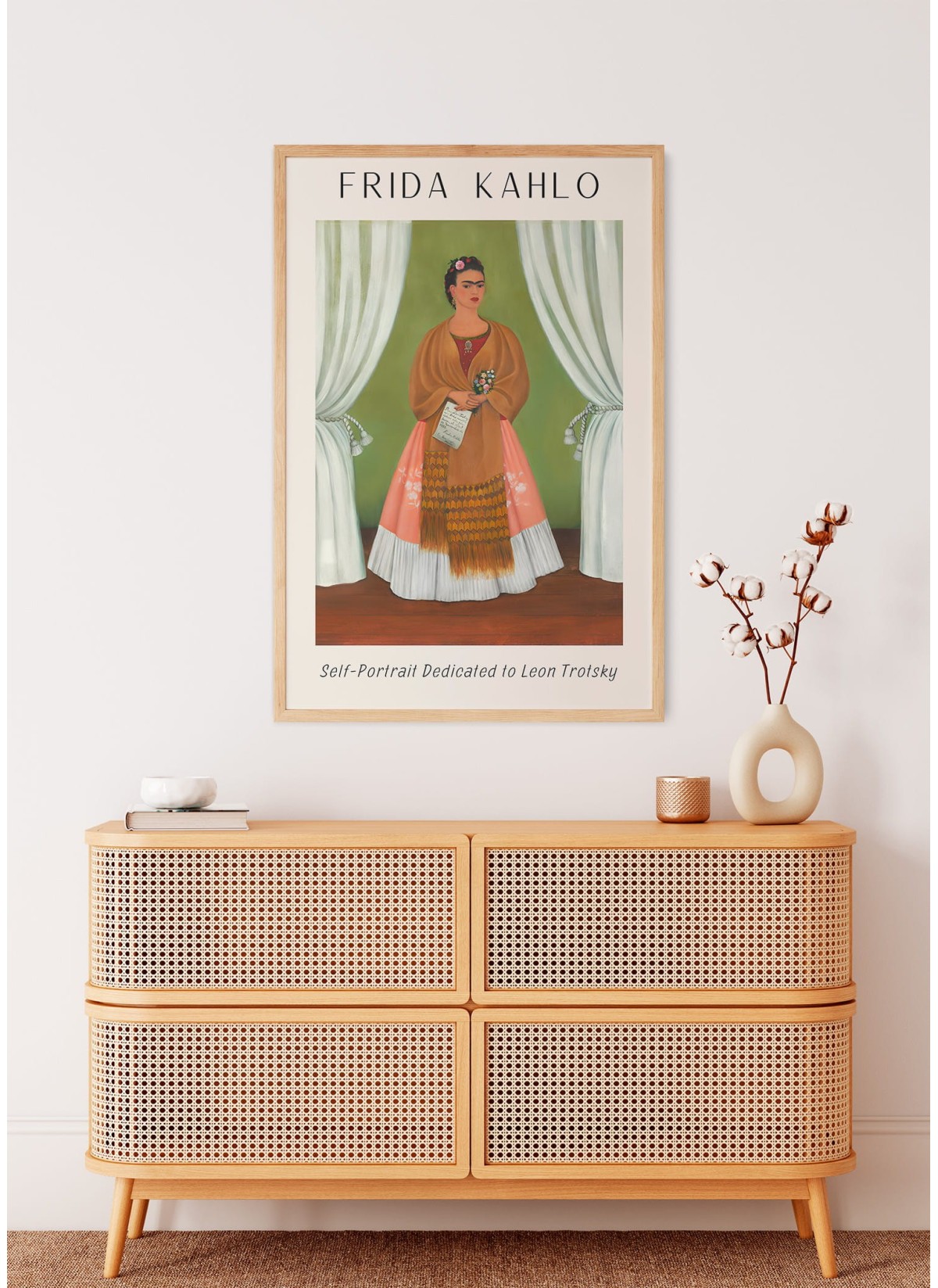 Affiche Frida Kahlo « Self-Portrait Dedicated to Leon Trotsky »