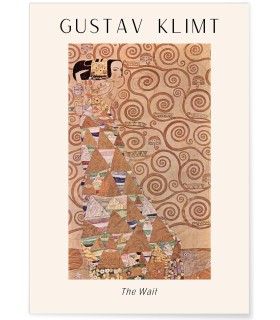 Affiche Gustav Klimt « The Wait »