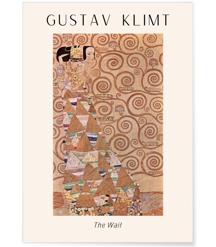 Affiche Gustav Klimt « The Wait »