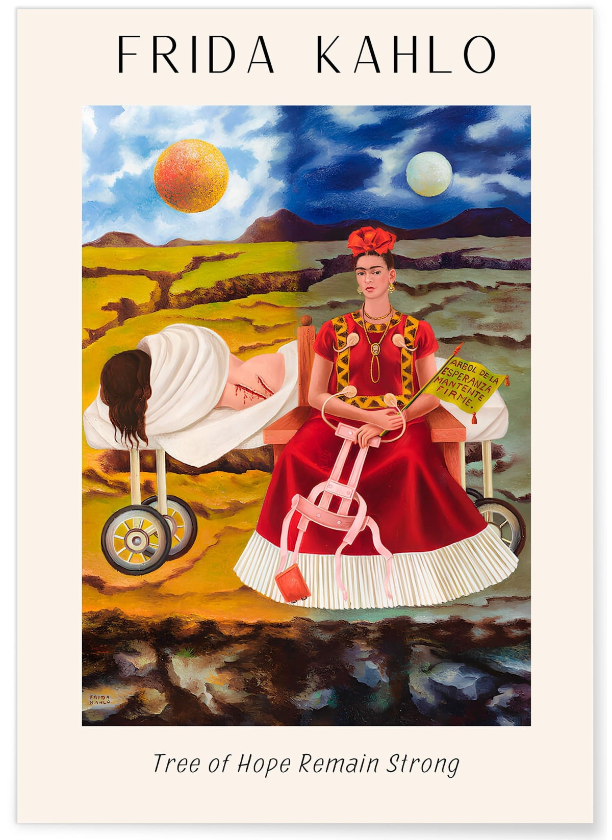 Affiche Frida Kahlo « Tree of Hope Remain Strong »