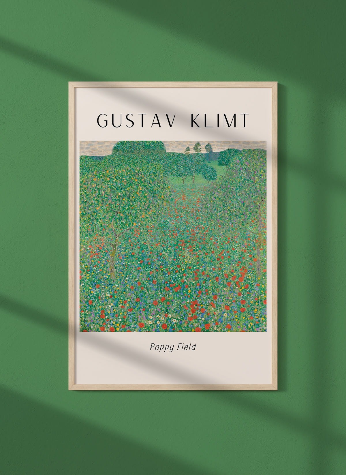 Affiche Gustav Klimt « Poppy Field »
