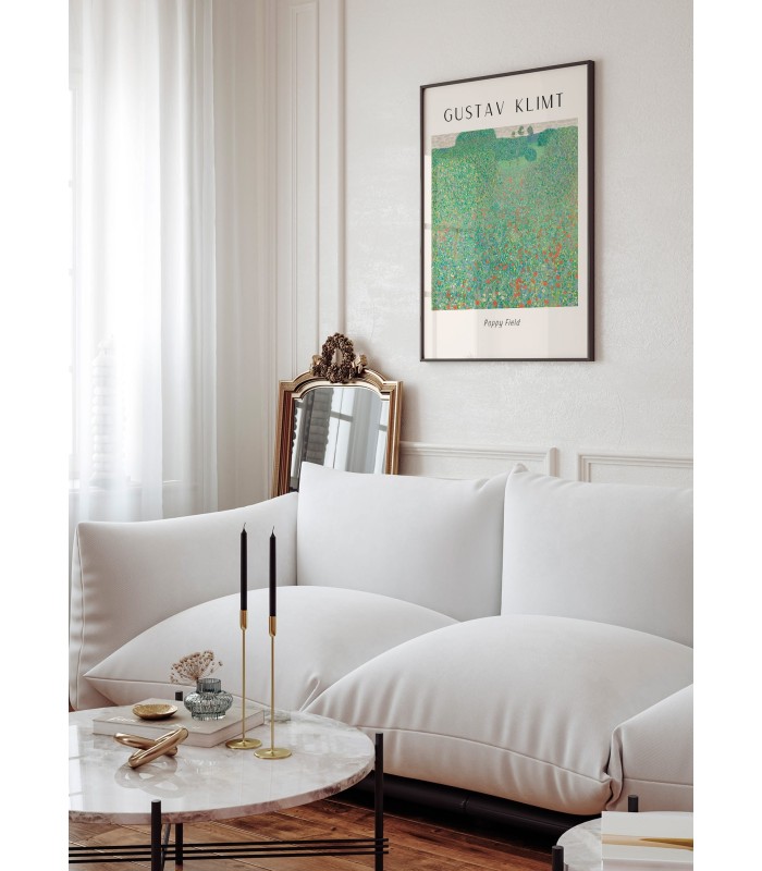 Affiche Gustav Klimt « Poppy Field »