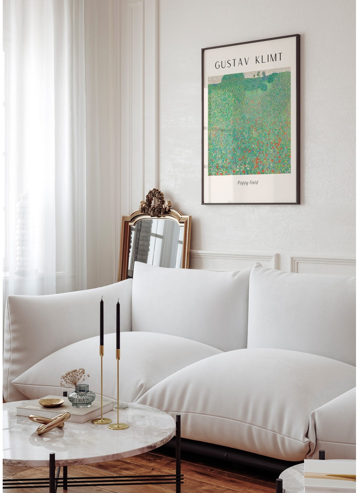 Affiche Gustav Klimt « Poppy Field »