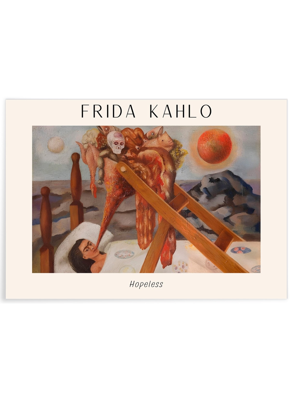 Affiche Frida Kahlo « Hopeless »