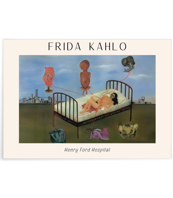 Affiche Frida Kahlo « Henry Ford Hospital »