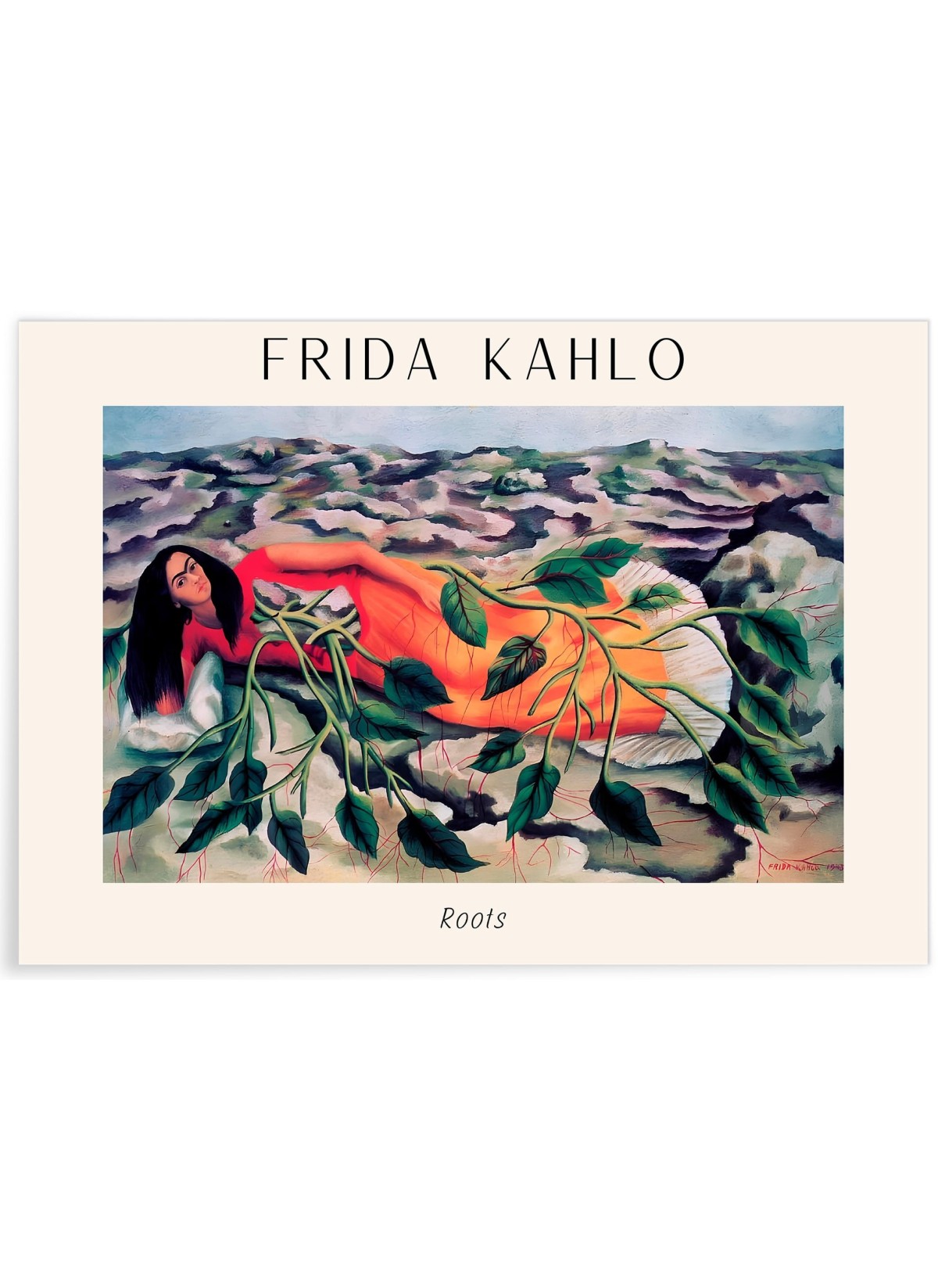Affiche Frida Kahlo « Roots »