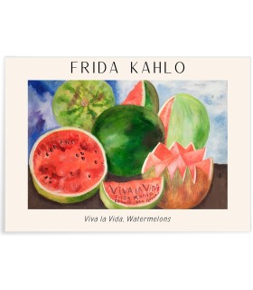 Affiche Frida Kahlo « Viva la Vida, Watermelons »