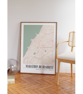 Affiche Running - Carte personnalisée