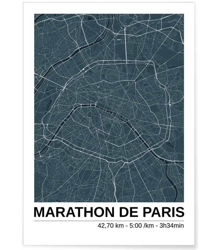 Affiche Running - Carte personnalisée