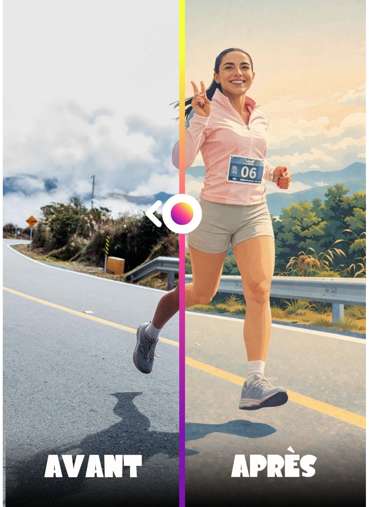 Affiche Running - Style Vintage Personnalisée