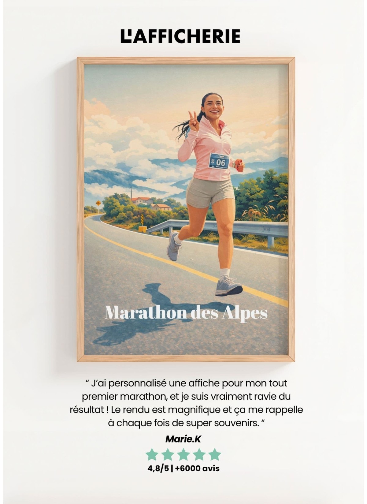Affiche Running - Style Vintage Personnalisée