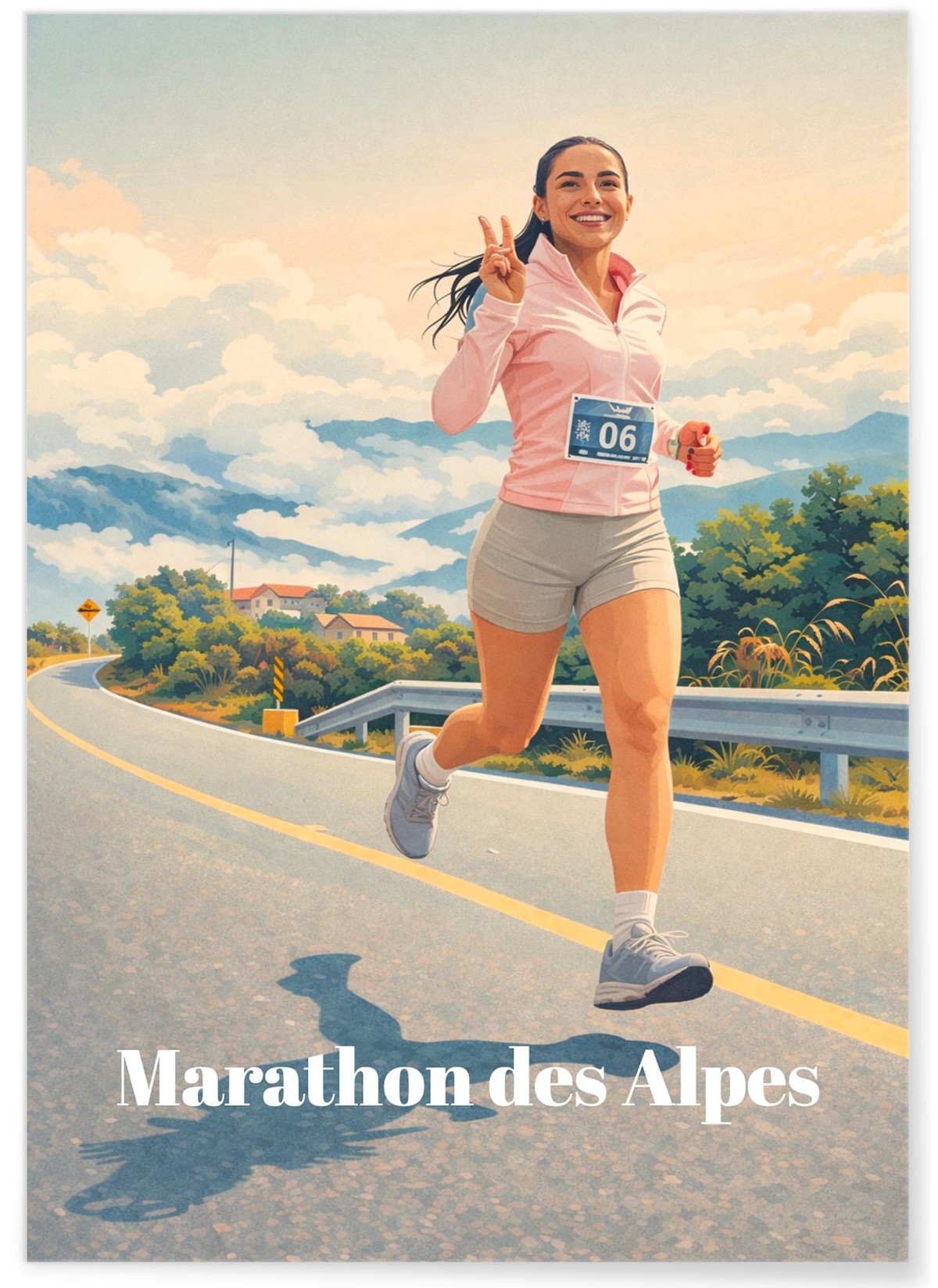 Affiche Running - Style Vintage Personnalisée