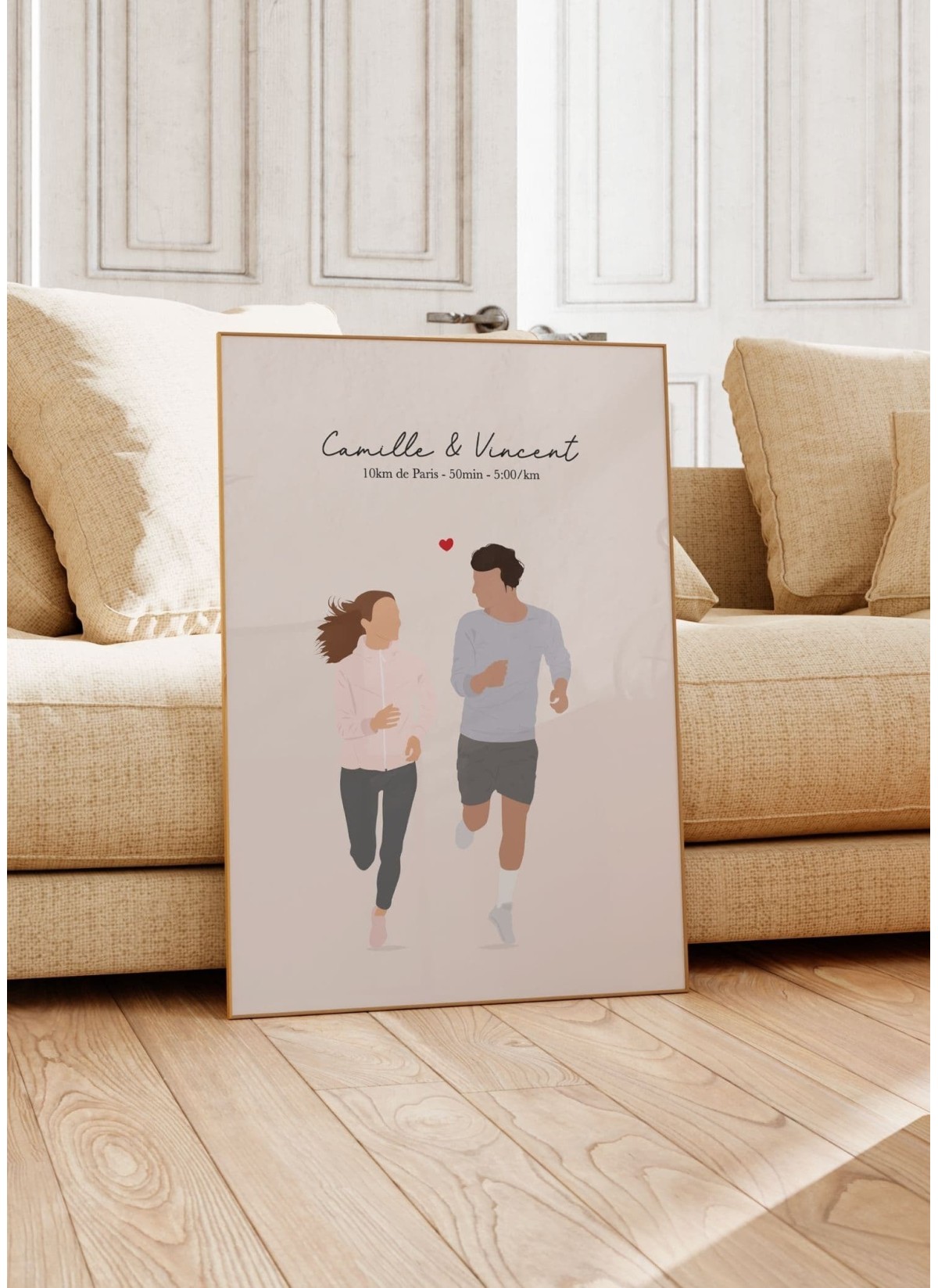 Affiche running en couple