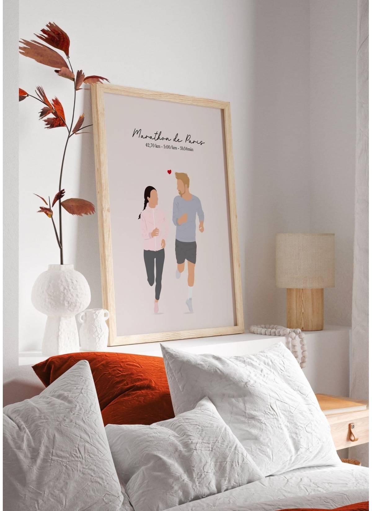 Affiche running en couple