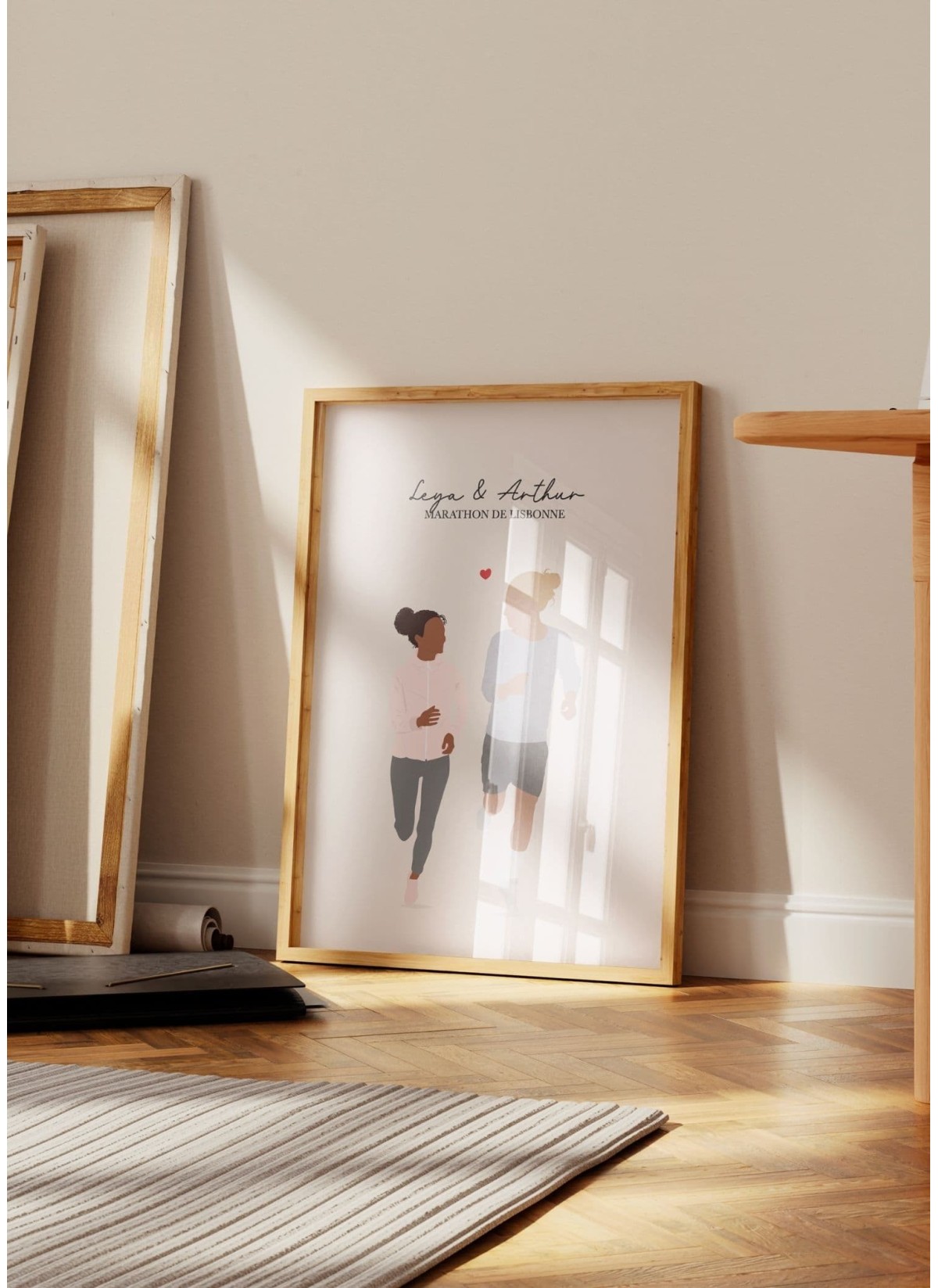 Affiche running en couple