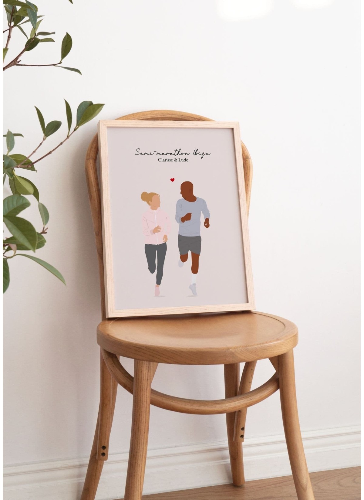 Affiche running en couple