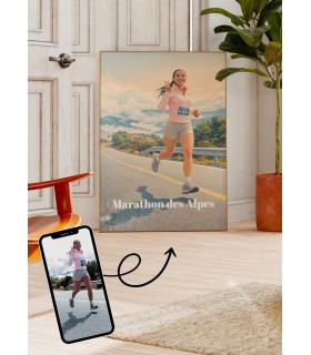Affiche Running - Style Vintage Personnalisée
