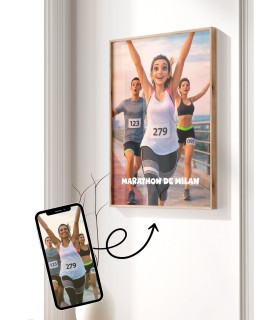 Affiche Running - Style Film d'Animation 3D Personnalisée