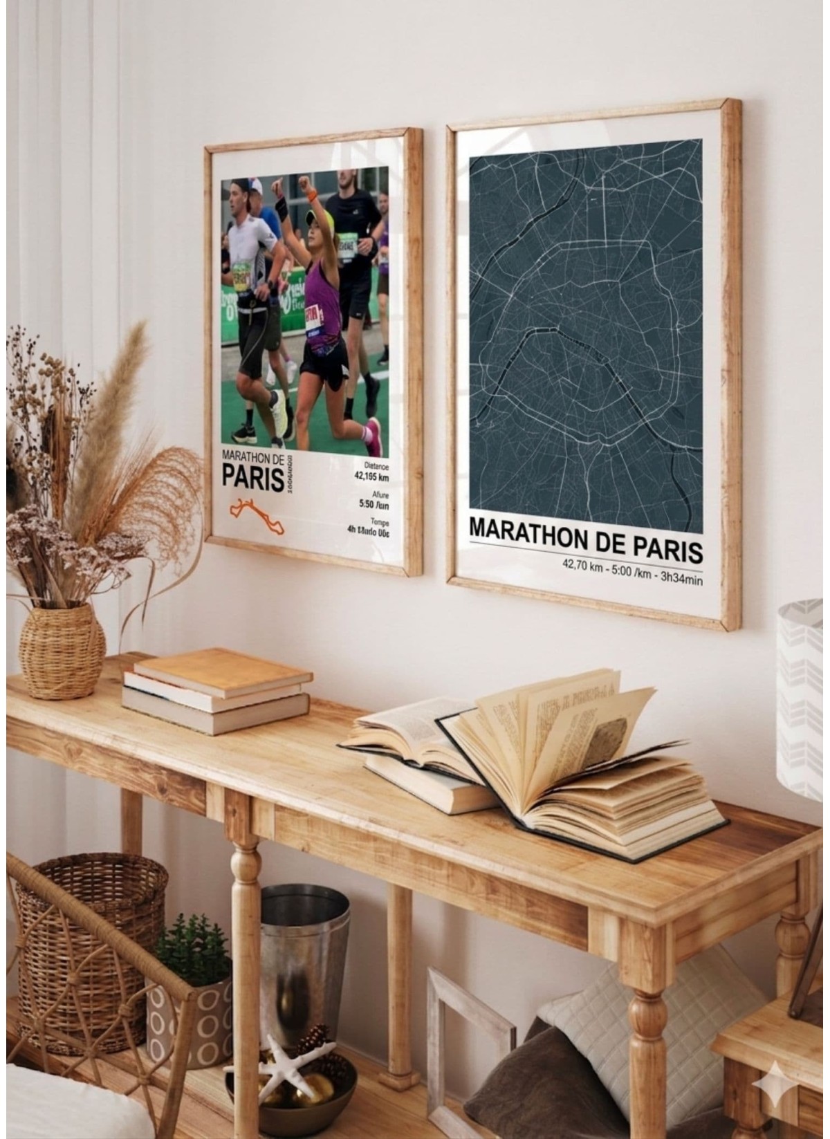 Affiche personnalisée Marathon de Paris