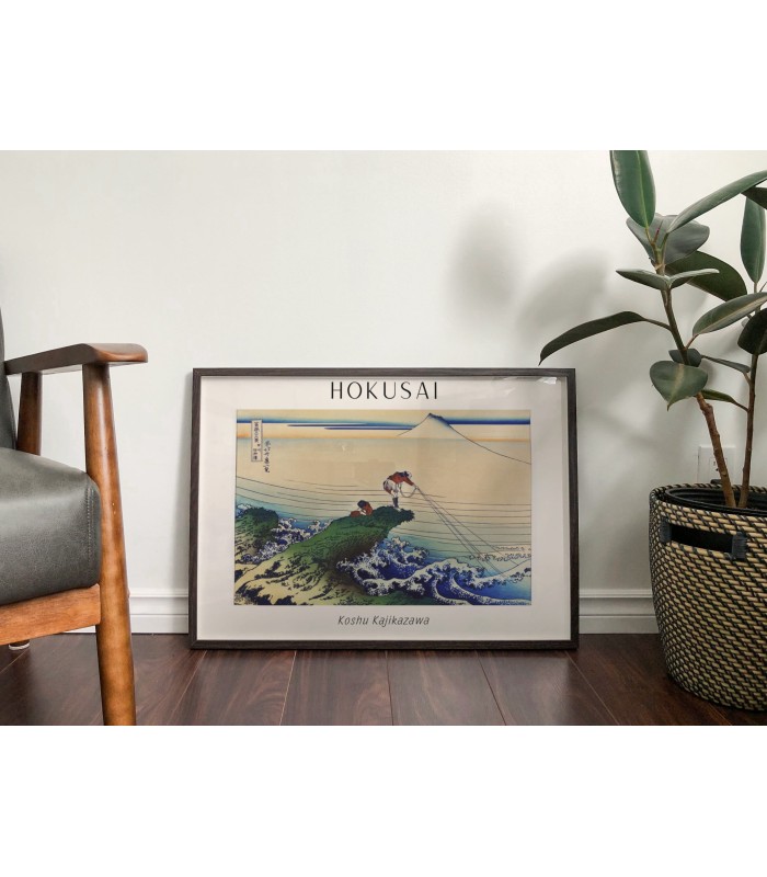 Affiche Hokusai "Koshu Kajikazawa"