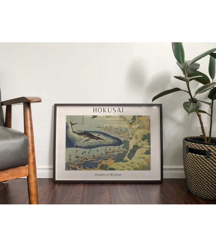 Affiche Hokusai "Oceans of Wisdom"