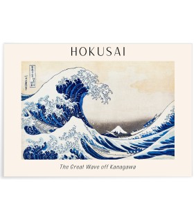 Affiche Hokusai "The Great Wave off Kanagawa"